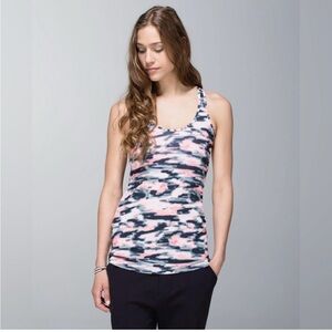 Lululemon Cool racerback wamo camo barely pink